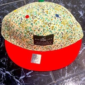 City Hunter designer street art brand floral hat adjustable strapback cap NWT.